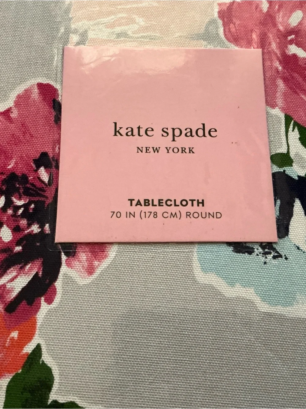 Kate spade tablecloth round 70in spring blooms floral cotton
